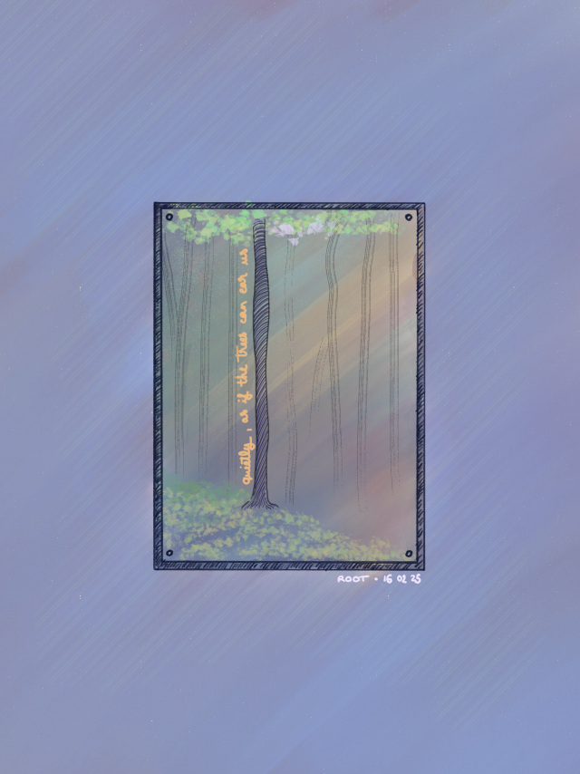 quietly